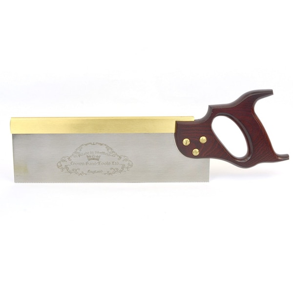 Crown Tools 12 Inch 305mm Tenon Saw Brass Back, 13 TPI - Full Handle 20202 - main
